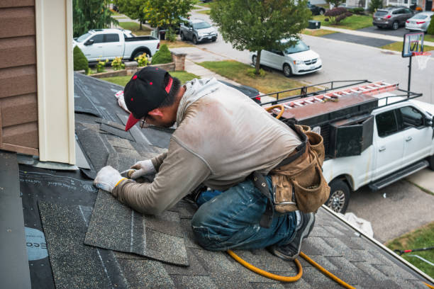 Professional Flat Roof Repair technician working in Vermont, IL